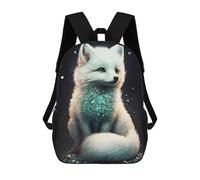 sinyumoney Magical FOX Portrait Mochilas Infantiles Impresas En 3D, Mochilas De Moda Informales, Mochilas De Viaje Bonitas, Mochilas Informales Para Exteriores Para Niños Y Niñas 17inch