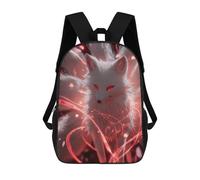 sinyumoney Magical Fox with Red Eyes Mochila Escolar Resistente Al Agua Para Ordenador Portátil: Perfecta Para Viajes, Trabajo Y Uso Diario 17inch