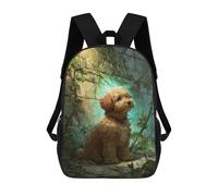 sinyumoney Magical Garden Poodle Mochilas Infantiles Mochila Escolar Impresa En 3D Para Niños Mochilas De Viaje Bolsas Para Libros Para Niños 17inch Mochila Escolar