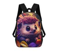 sinyumoney Magical Hedgehog in Autumn Leaves Mochila Infantil De Moda Divertida Mochila Escolar Para Niños Y Adolescentes Con Impresión 3D Para Niños 17inch