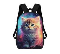sinyumoney Magical Kitten Artwork Mochila Grande Para Portátil Resistente Al Agua Para La Escuela - Perfecta Para Viajes, Trabajo Y Uso Diario 17inch