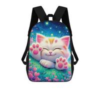 sinyumoney Magical Kitten Dreamscape 17inch Mochila Escolar Impresa En 3D Para Niños, Mochila Escolar Informal De Moda, Mochilas De Viaje Para Niños Y Estudiantes.