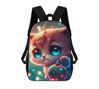 sinyumoney Magical Kitten Ornament Mochilas Infantiles Mochila Escolar Impresa En 3D Para Niños Mochilas De Viaje Bolsas Para Libros Para Niños 17inch Mochila Escolar