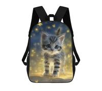 sinyumoney Magical Kitten Sparkles Mochila Escolar, De Negocios, Para Portátil, Unisex, Informal, Para Adolescentes, Chicas, Chicos, Mujeres Y Hombres 17inch