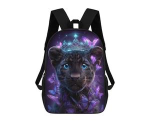 sinyumoney Magical Leopard Queen Art Print Mochila Escolar Para Secundaria Y Preparatoria. Mochila Informal Para Adolescentes, Chicas, Chicos, Mujeres Y Hombres. 17inch