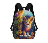 sinyumoney Magical Lion Cub Adventure Mochila Escolar Infantil De 17 Pulgadas Con Estampado 3D De Películas De Anime Para Niños, Mochila De Viaje, Mochila Escolar Infantil