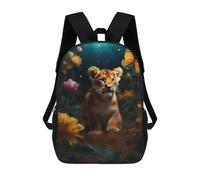 sinyumoney Magical Lion Cub Butterfly Mochila Escolar Impresa En 3D Para Niños 17inch Mochilas Para Niños Y Niñas, Mochilas Escolares Para Niños, Mochilas De Viaje
