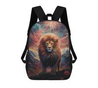 sinyumoney Magical Lion Fantasy Artwork Mochila Escolar Grande Para Niños, Niñas, Adolescentes, Hombres Y Mujeres 17inch
