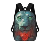 sinyumoney Magical Lion Heart Art Print Mochilas Infantiles Mochila Escolar Impresa En 3D Para Niños Mochilas De Viaje Bolsas Para Libros Para Niños 17inch Mochila Escolar
