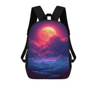 sinyumoney Magical Moonlit Sky Mochila Escolar Infantil Impresa En 3D 17inch Mochilas De Moda Para Niños De Primaria Y Secundaria