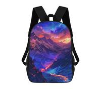 sinyumoney Magical Mountain Landscape Mochilas Infantiles Impresas En 3D De 17 Pulgadas. Mochila Escolar Informal Impresa En 3D Para Niños De Primaria Y Secundaria.