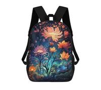 sinyumoney Magical Night Garden Mochila Escolar De Moda, Mochila Para Material Escolar, Mochila Impermeable Informal Para Hombres/mujeres 17inch