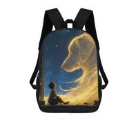 sinyumoney Magical Night Sky Adventure Mochila Escolar De Moda, Mochila Para Material Escolar, Mochila Impermeable Informal Para Hombres/mujeres 17inch