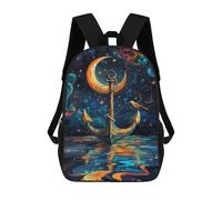 sinyumoney Magical Night Sky Anchor Mochila De Viaje Resistente Al Agua, Bolsa Para Computadora Para Adolescentes, Niñas, Niños, Mujeres Y Hombres 17inch