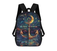 sinyumoney Magical Ocean Anchor Artwork Mochila Grande, Ligera E Informal Para El Campus, Actividades Al Aire Libre, Viajes Y Deportes 17inch