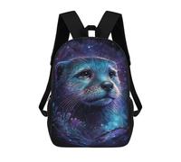 sinyumoney Magical Otter Fantasy Artwork Mochila Escolar Grande Para Niños Para El Campus, Actividades Al Aire Libre, Viajes Y Deportes 17inch