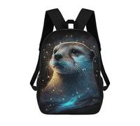 sinyumoney Magical Otter Portrait Mochila Escolar, Mochila De Negocios Para Portátil, Mochila Informal Unisex Para Hombres, Mujeres Y Adolescentes 17inch