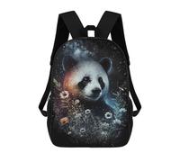 sinyumoney Magical Panda with Flowers -1 Mochila Escolar Infantil Impresa En 3D Para Niños, Mochila De Viaje De Alta Capacidad, Mochilas Para Libros De 17 Pulgadas Para Niños