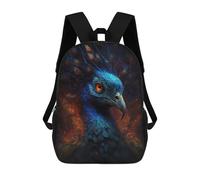sinyumoney Magical Peacock Artwork Mochila Grande Para Portátil Resistente Al Agua Para La Escuela - Perfecta Para Viajes, Trabajo Y Uso Diario 17inch