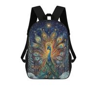 sinyumoney Magical Peacock Forest Scene Mochila Escolar Para El Trabajo, Negocios, Universidad, Escuela Para Hombres/mujeres 17inch