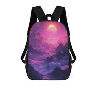 sinyumoney Magical Pink Sky Landscape Mochila Escolar Para Secundaria, Mochila Informal Para Niñas Y Adolescentes 17inch