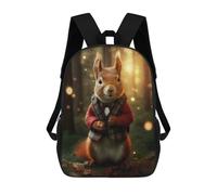 sinyumoney Magical Red Squirrel Mochila Escolar Para Niños Con Impresión 3D, Mochila Moderna Para Niños Y Niñas, Mochila Informal Para Estudiantes. 17inch