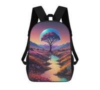 sinyumoney Magical River Tree Bubble Mochila Escolar Para Niños De 17 Pulgadas, Mochila Informal De Viaje Para Niños Y Niñas, Mochila De Gran Capacidad Para El Día A Día 17inch