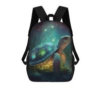 sinyumoney Magical Sea Turtle Shell Mochila Escolar Ligera Mochila Escolar De Día Mochila Para Libros Para La Universidad Para Acampar Aventuras Al Aire Libre Y Viajes Diarios 17inch