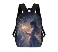 sinyumoney Magical Sparkler Night Sky Mochila De Negocios Para Portátil, Mochila Unisex Informal Para Niñas, Niños Y Adolescentes 17inch