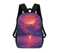 sinyumoney Magical Sunset Ocean View Mochila Escolar, Bolso De Negocios, Bolso Para Portátil Duradero Para Campus, Actividades Al Aire Libre, Viajes Y Deportes 17inch