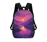 sinyumoney Magical Sunset Over Lake Mochila Escolar Ligera Para Aeropuerto, Estudiantes Universitarios, Mochila Para Niños/niñas/adolescentes 17inch