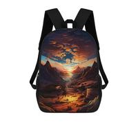 sinyumoney Magical Sunset Valley 17inch Mochilas Escolares Impresas En 3D, Mochilas Escolares De Moda Para Niños De Primaria Y Secundaria