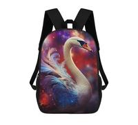 sinyumoney Magical Swan Artwork Mochila Escolar Para Niños De 17 Pulgadas, Mochila Informal De Viaje Para Niños Y Niñas, Mochila De Gran Capacidad Para El Día A Día 17inch