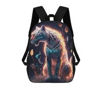 sinyumoney Magical Tiger Artwork Mochila Escolar, Mochila Para Portátil, Mochila Para Niños/niñas/adolescentes 17inch