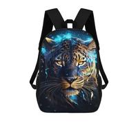 sinyumoney Magical Tiger Portrait Mochila Escolar De 17 Pulgadas Para Adolescentes, Con Estampado 3D, Ajustable Y Con Bolsillos, Ideal Para Niños, Niñas Y Estudiantes.