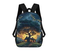sinyumoney Magical Tree House Under Stars Mochila Mochila Informal Para El Día A Día, Para La Escuela, El Trabajo Y Los Viajes Para Hombres, Mujeres Y Adolescentes 17inch