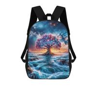 sinyumoney Magical Tree Space Mochila, Mochila Infantil, Mochila Escolar Para Estudiantes, Mochila Para Libros, Mochila Escolar Impresa En 3D Para Niños Y Niñas 17inch