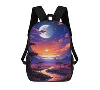 sinyumoney Magical Twilight Landscape Mochila Escolar Resistente Al Agua, Mochila Escolar De Negocios Para Hombres/mujeres 17inch