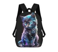 sinyumoney Magical Water Kitten Mochila Infantil, Mochila Escolar Infantil, Mochilas Escolares Impresas En 3D Para Niños Y Estudiantes Adolescentes 17inch