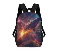sinyumoney Magical Whales In The Sky Mochila escolar de moda, mochila impermeable e informal para adolescentes, niñas, niños, mujeres y hombres, Cosmic Whale, 17"