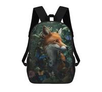 sinyumoney Magical Whimsical Fox Mochilas Impresas En 3D 17inch Mochila Escolar Infantil Para Exteriores, Mochila Informal De Día, Bolsas De Viaje Informales Para Estudiantes De Secundaria