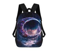 sinyumoney Magical Winter Moon Scene Mochila Escolar Para La Escuela Secundaria, Preparatoria, Universidad Y Viajes Para Niños/niñas/adolescentes 17inch