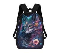 sinyumoney Magical Wolf Fantasy Artwork -1 Mochila Escolar Impresa En 3D 17inch Mochilas De Moda Para Niños, Mochilas Escolares Para Niños De Primaria Y Secundaria