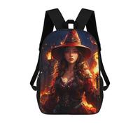 sinyumoney Magical Woman Wizard Mochila Grande Escolar Para Niños - Perfecta Para Viajes, Trabajo Y Uso Diario 17inch