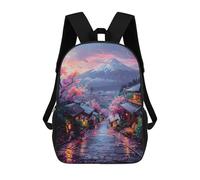 sinyumoney Majestic Beauty of Fuji Mochilas Para Niños Mochila Escolar Mochila Escolar Impresa En 3D Mochilas Escolares De Moda Para Niños De Primaria Y Secundaria 17inch