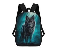 sinyumoney Majestic Black Wolf Mochila Escolar Para El Trabajo, Negocios, Universidad Y Escuela Para Niñas Y Adolescentes 17inch