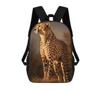 sinyumoney Majestic Cheetah Close Up Mochila Escolar Impermeable Para Ordenador, Ideal Para El Campus, Actividades Al Aire Libre, Viajes Y Deportes 17inch