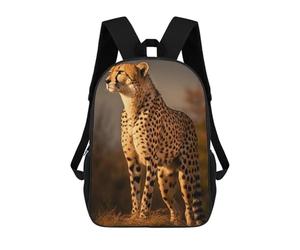 sinyumoney Majestic Cheetah Close Up Mochila Escolar Impermeable Para Ordenador, Ideal Para El Campus, Actividades Al Aire Libre, Viajes Y Deportes 17inch