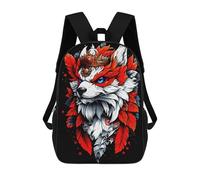sinyumoney Majestic Crowned Fox Digital Art Mochila Escolar Infantil Impresa En 3D Para Niños, Mochilas De Viaje, Bolsas Para Libros, Mochila Escolar Infantil 17inch