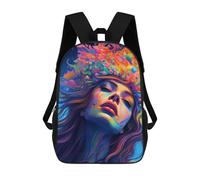 sinyumoney Majestic Deer Aurora Mochilas Para Niños, Mochila Escolar, Mochila Impresa 3D Para Niños Mochila De Viaje, Bolsa De Libros, Bolsa De Escuela Para Niños, Girl No2, 17"